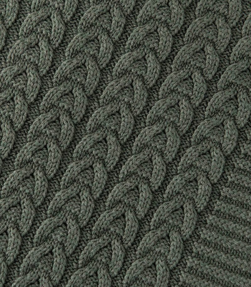 Plait Cable Knit Throw