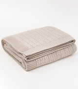 Plait Cable Knit Throw