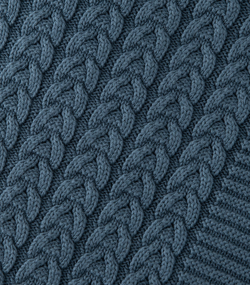 Plait Cable Knit Throw