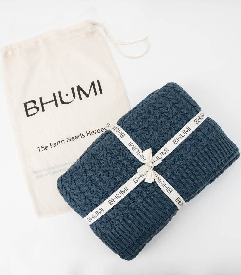 Plait Cable Knit Throw