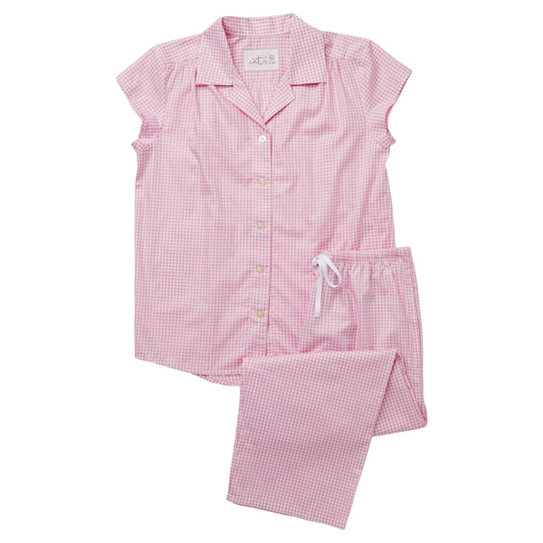 Classic Gingham Capri Luxe Pima - Pink