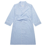Classic Gingham Luxe Pima Shawl Robe - Blue