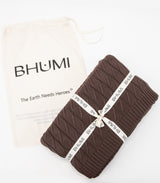 Diamond Braid Knit Throw