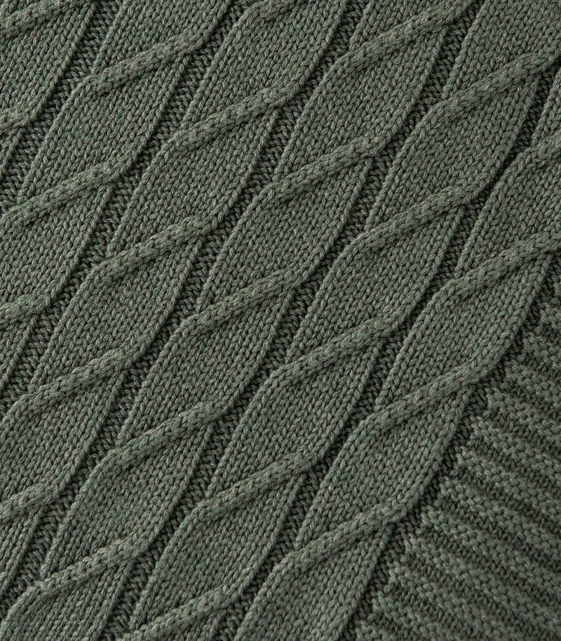 Diamond Braid Knit Throw