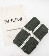 Diamond Braid Knit Throw