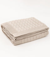 Diamond Braid Knit Throw