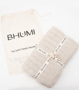 Diamond Braid Knit Throw
