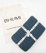 Diamond Braid Knit Throw