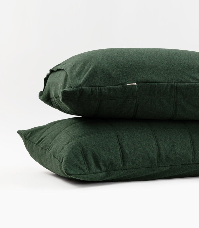 Jersey Pillow Cases (pair) - Quilted