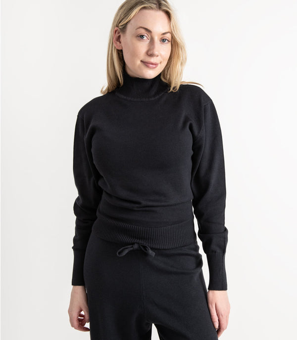 Fine Knit High Neck Jumper
