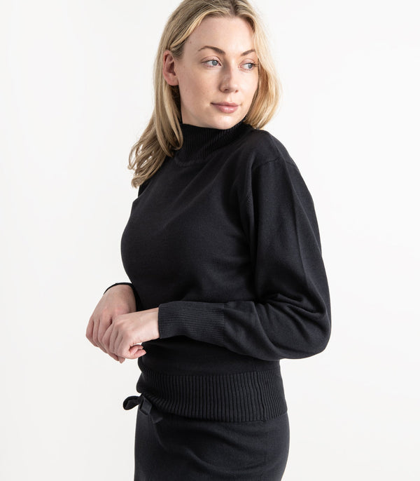 Fine Knit High Neck Jumper