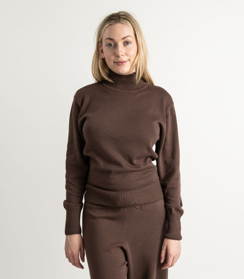 Fine Knit High Neck Jumper