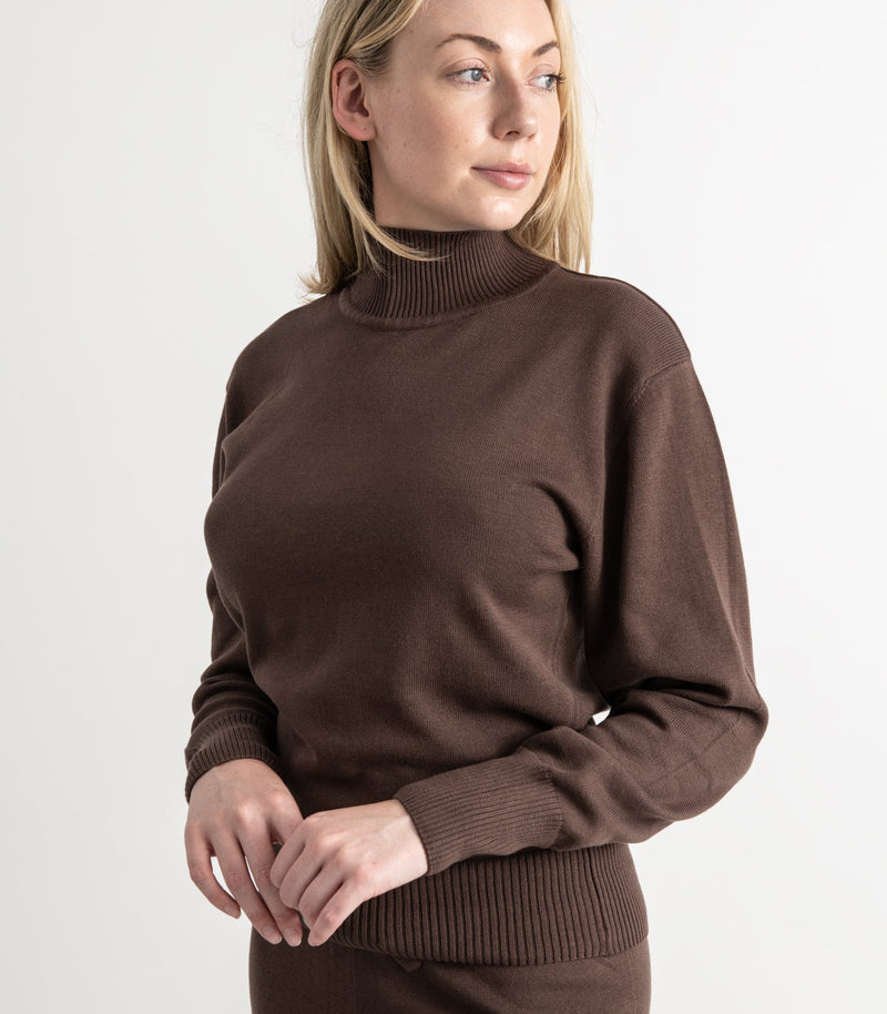 Fine Knit High Neck Jumper