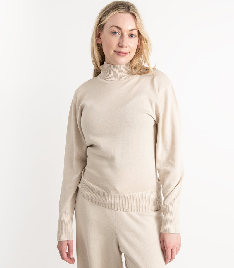 Fine Knit High Neck Jumper
