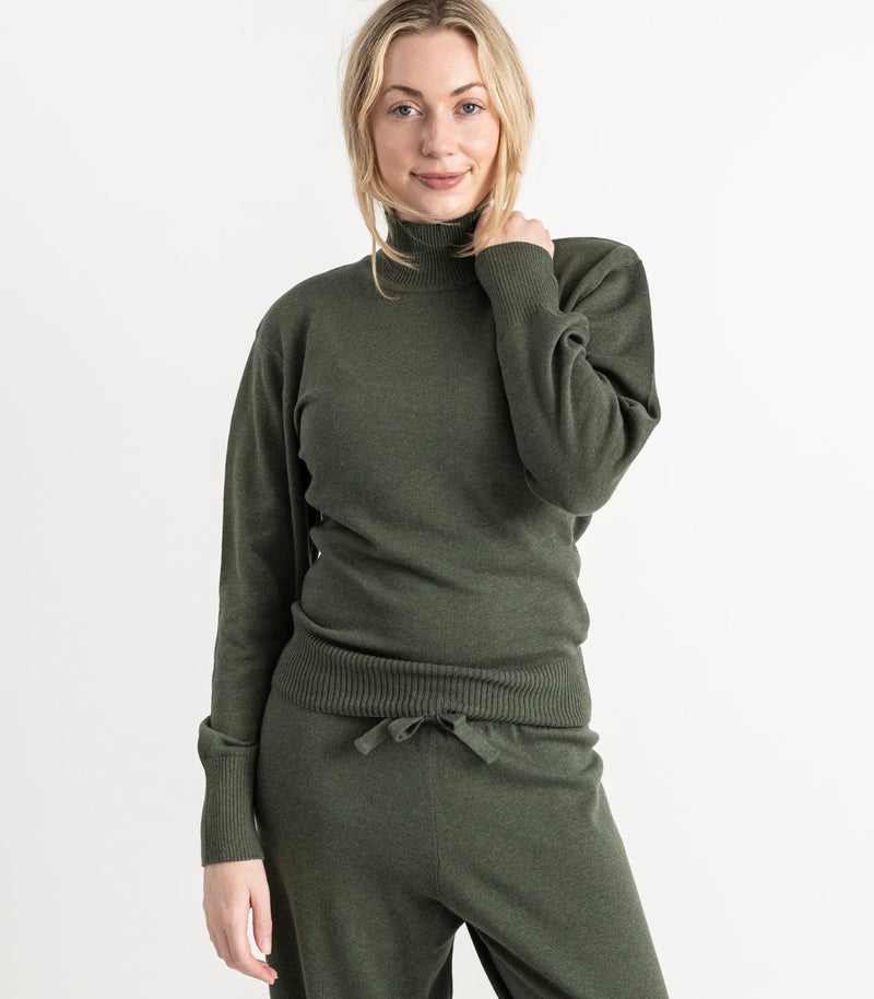 Fine Knit High Neck Jumper