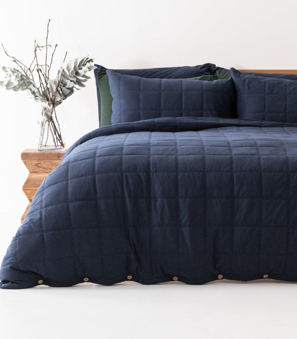 Jersey Quilt Cover Set - Quilted