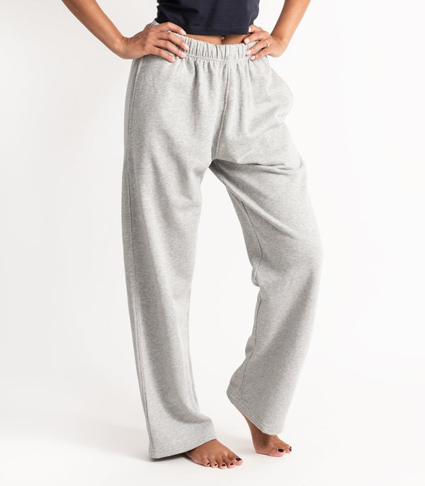 Wide Leg Track Pant - Fleece