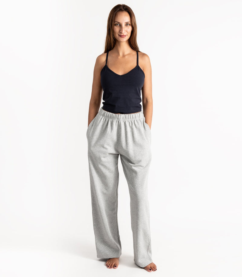 Wide Leg Track Pant - Fleece
