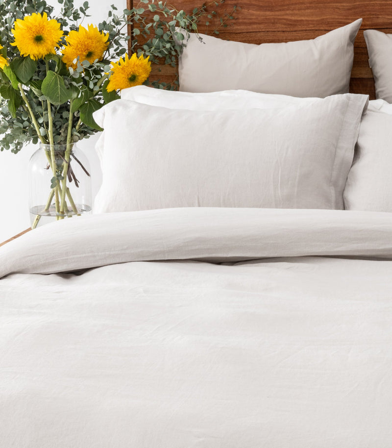 Linen Plain Quilt Cover Set