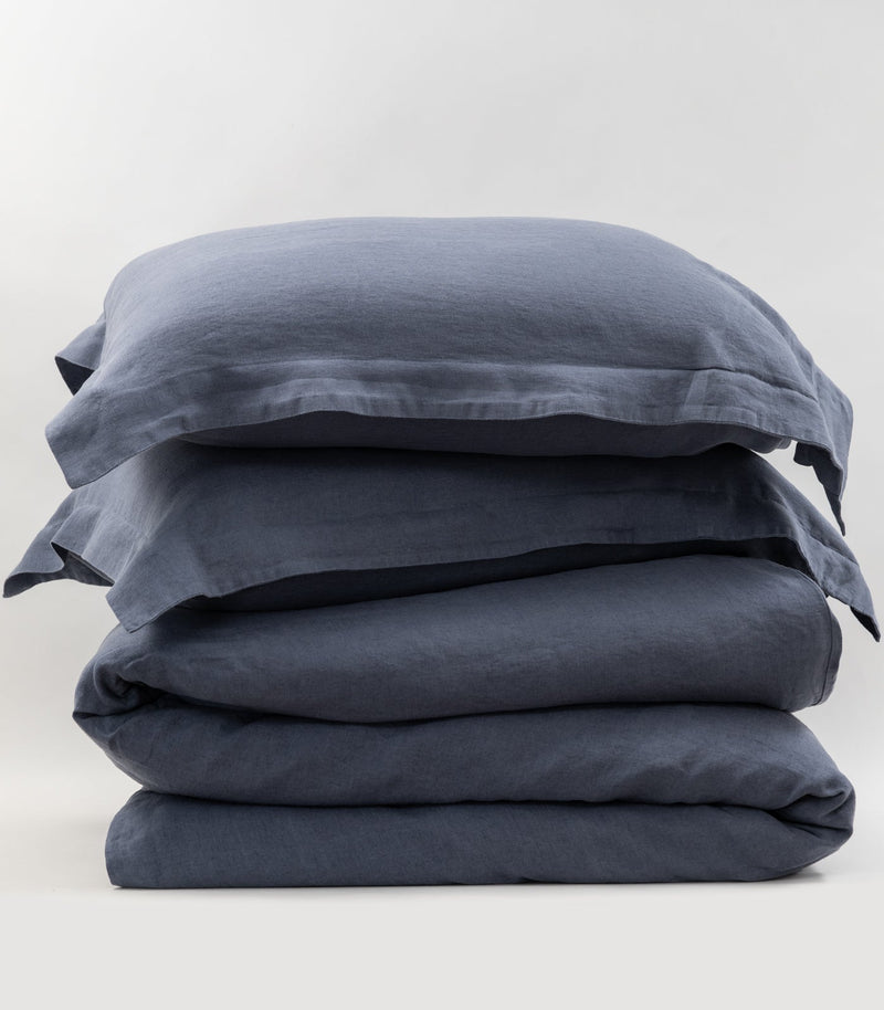 Linen Plain Quilt Cover Set