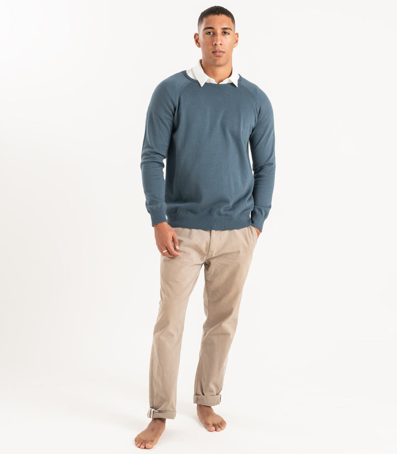 Fine Knit Round Neck Sweater