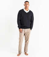 Fine Knit V-Neck Sweater