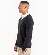 Fine Knit V-Neck Sweater