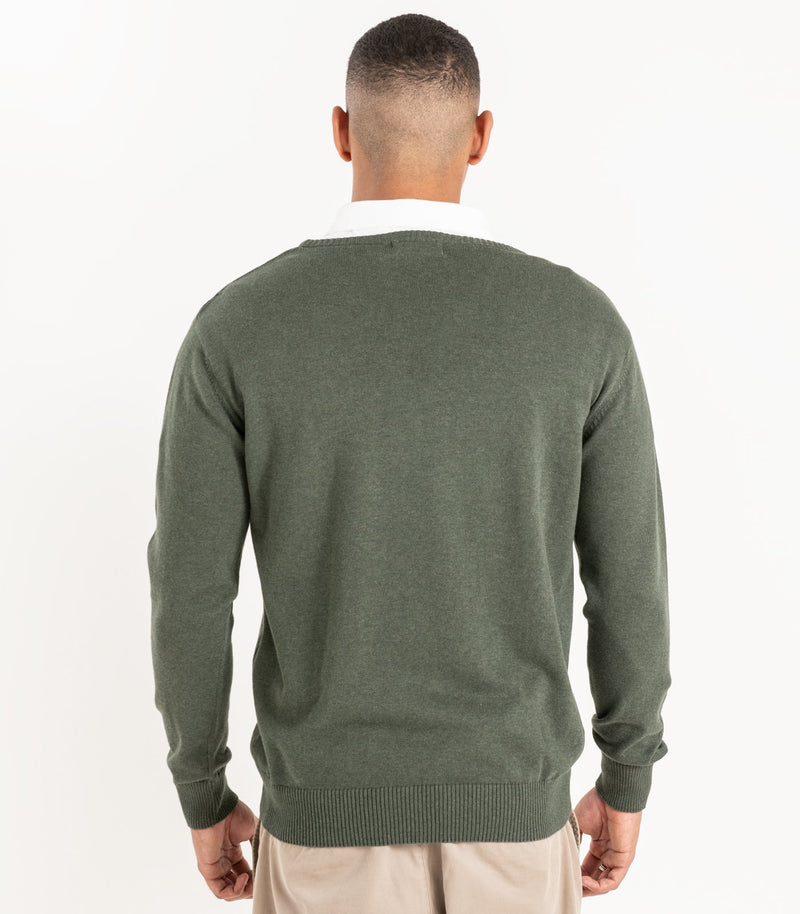 Fine Knit V-Neck Sweater