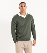 Mens Fine Knit V-Neck Sweater (3 pack)