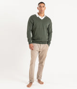 Fine Knit V-Neck Sweater