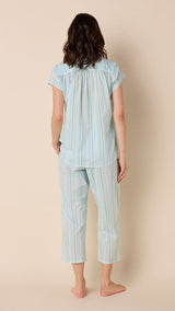 Nantucket Stripe Stripe Voile Capri