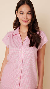 Classic Gingham Pink Short Set