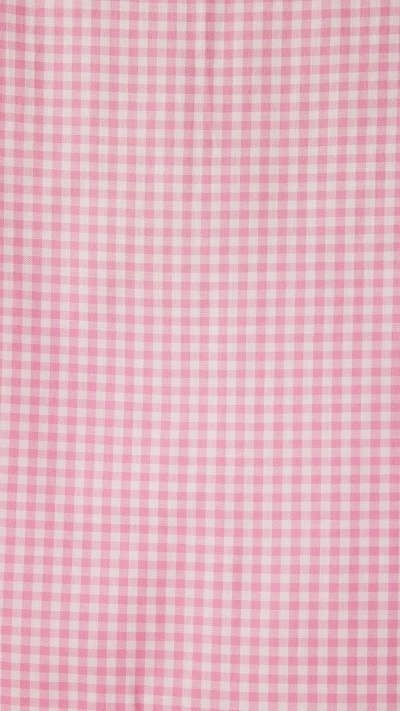 Classic Gingham Luxe Pima Shawl Robe - Pink