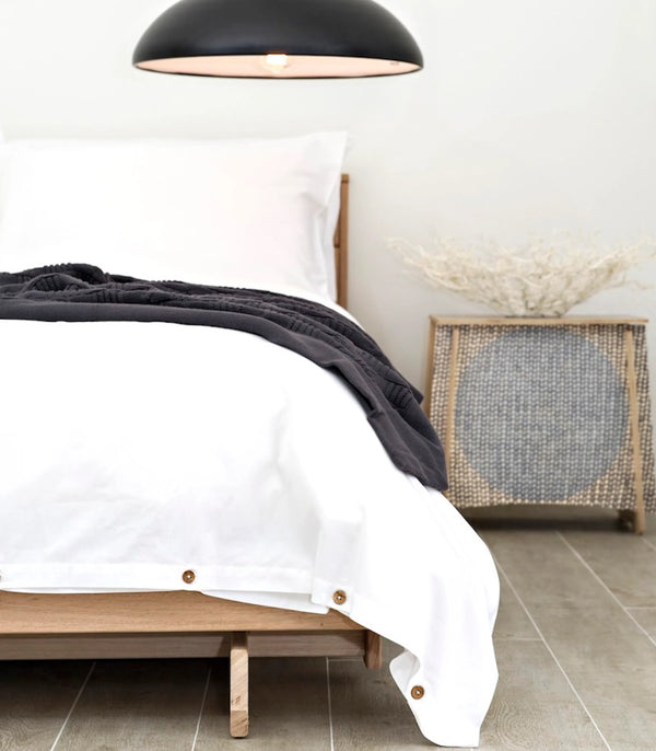 Percale Plain Quilt Cover Set