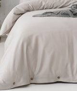 Percale Plain Quilt Cover Set