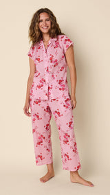 Sorbet Roses Voile Capri