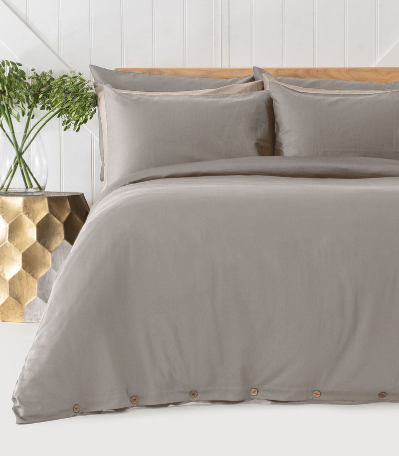 Sateen Plain Quilt Cover Set