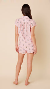 Queen Bee Luxe Pima Short Set - Pink