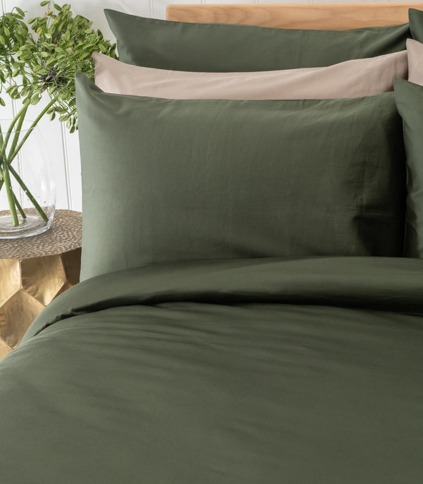 Sateen Plain Quilt Cover Set