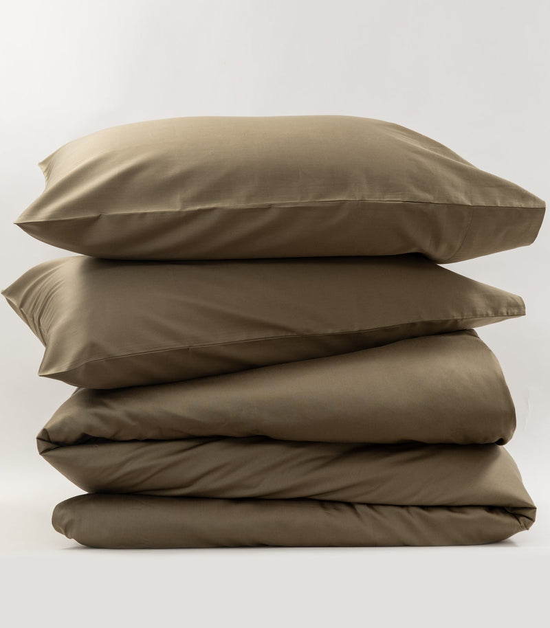 Sateen Plain Quilt Cover Set