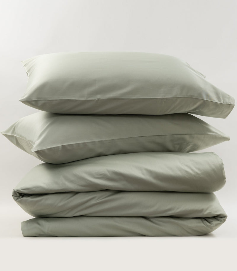 Sateen Plain Quilt Cover Set