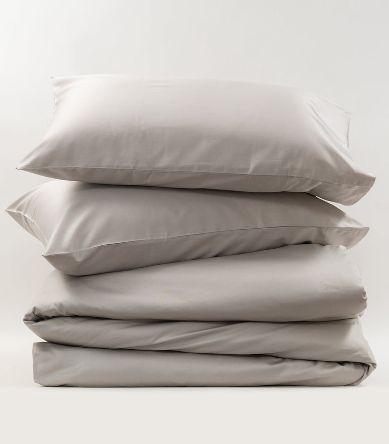Sateen Plain Quilt Cover Set