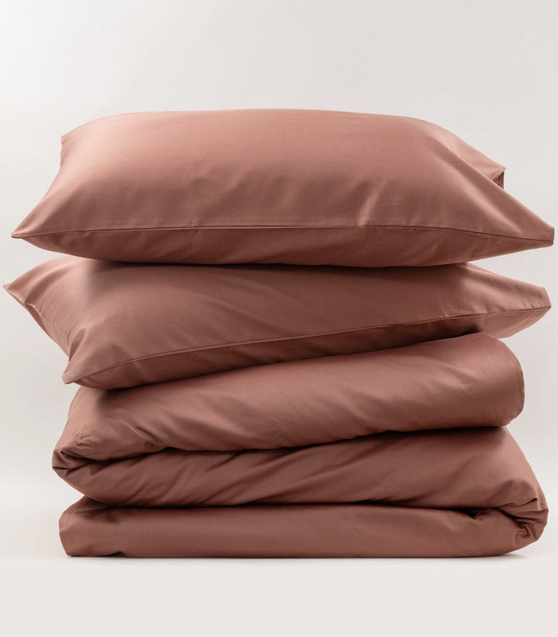 Sateen Plain Quilt Cover Set