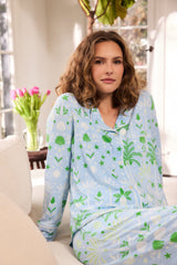 Tropicana Palm Pima Knit Pajama