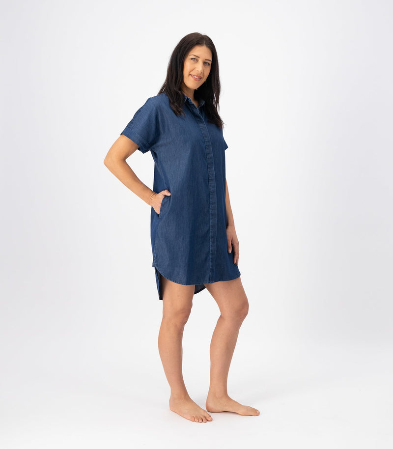 Denim Shirt Dress